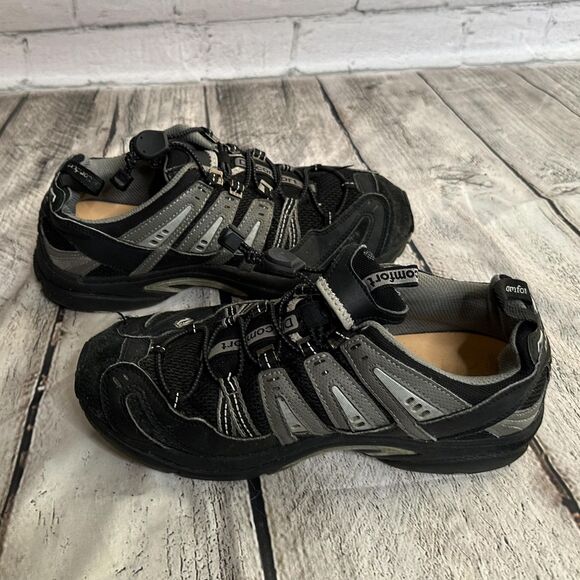 Dr. Comfort Performance Men's Athletic Black and Gray Shoe, Size 8XW, Pre-owned - Picture 7 of 7
